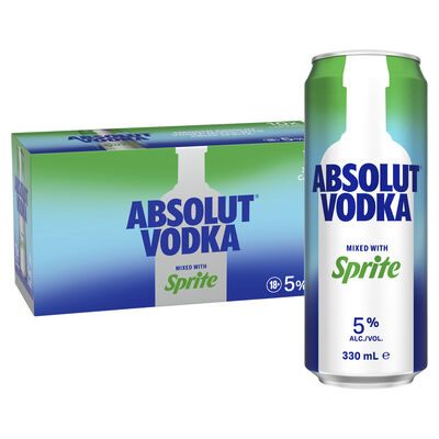 Absolut Sprite Can 330mL 10pk Pack 10 | Liquorland