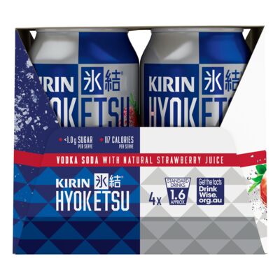 Kirin Hyoketsu Strawberry Can 330mL Pack 4 | Liquorland