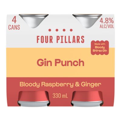 Four Pillars Gin Punch Can 330mL Pack 4 | Liquorland