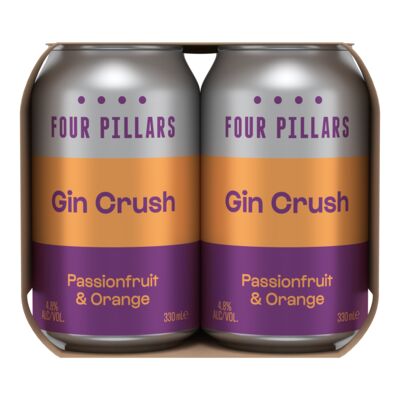 Four Pillars Gin Crush Can 330mL Pack 4 | Liquorland