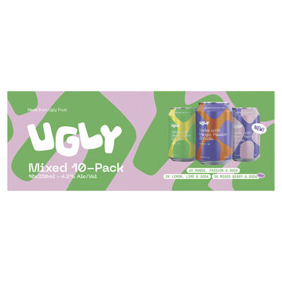 Ugly Vodka Mixed Can 330mL 10pk Pack 10 | Liquorland