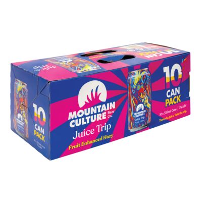 Mountain Culture Juice Trip Fruit Hazy 10pk Can 355mL Pack 10 | Liquorland