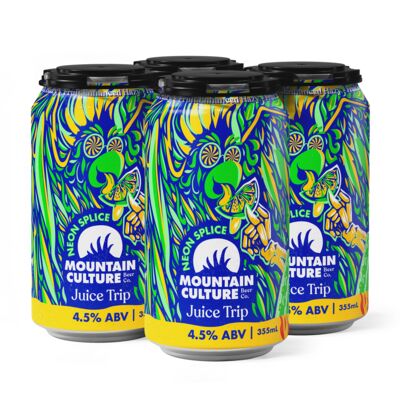 Mountain Culture Juice Trip Neon Splice Can 355mL Pack 4 | Liquorland