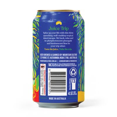 Mountain Culture Juice Trip Neon Splice Can 355mL Each | Liquorland