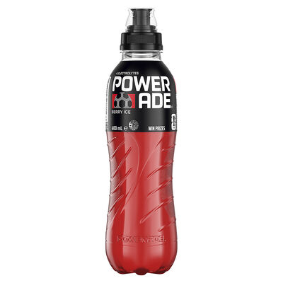 Powerade Sports Drink Sipper Cap Berry Ice 600mL Each | Liquorland