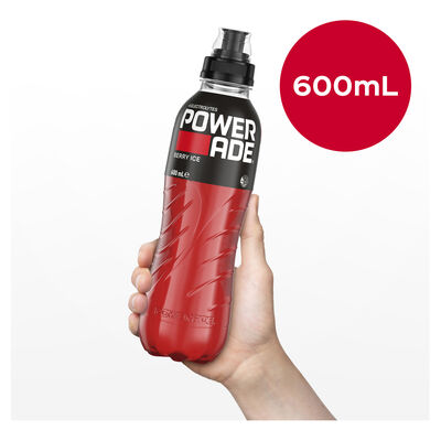 Powerade Sports Drink Sipper Cap Berry Ice 600mL Each | Liquorland