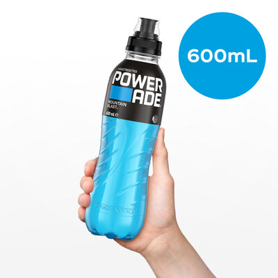 Powerade Sports Drink Sipper Cap Mountain Blast 600mL Each | Liquorland