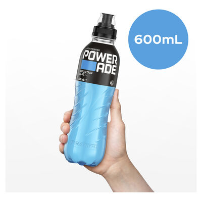 Powerade Sports Drink Sipper Cap Mountain Blast 600mL Each | Liquorland