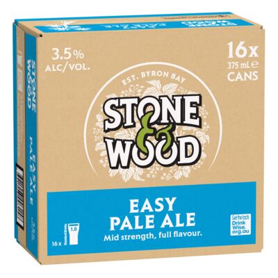 Stone Wood Easy Pale Ale 3 5 Can 375mL Carton 16 | Liquorland