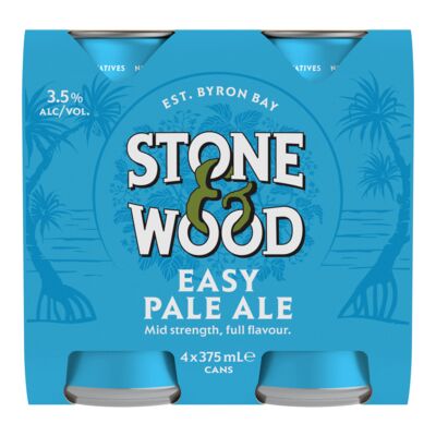 Stone Wood Easy Pale Ale 3 5 Can 375mL Pack 4 | Liquorland
