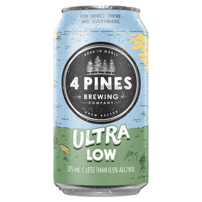 4 Pines Ultra Low Cans 375mL Each | Liquorland