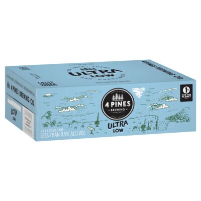 4 Pines Ultra Low Cans 375mL Carton 24 | Liquorland
