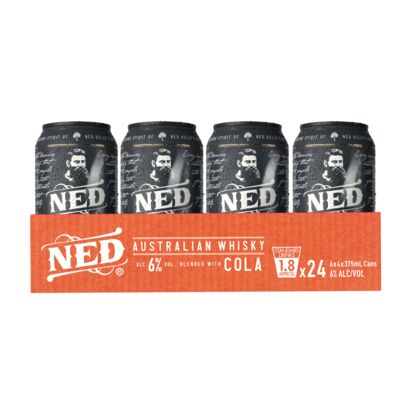 Ned Australian Whisky Cola Can 375mL Carton 24 | Liquorland