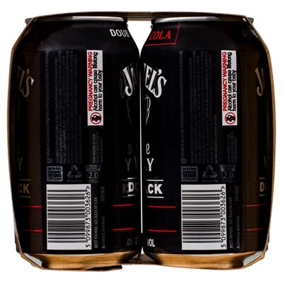 Jack Daniels Double Jack And Cola Can 375mL Pack 4 | Liquorland