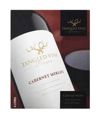 Tangled Vine Cabernet Merlot Cask 4l Each | Liquorland