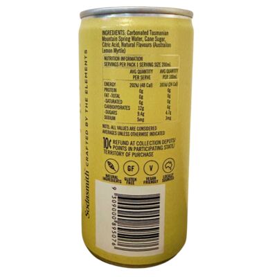 Sodasmith Tasmanian Lemon Myrtle Soda Water Can 200mL Each | Liquorland