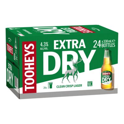Tooheys Extra Dry Bottle 330mL Carton 24 | Liquorland