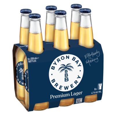 Byron Bay Lager Bottle 330mL Pack 6 | Liquorland