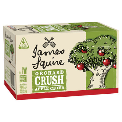 James Squire Orchard Crush Apple Cider Bottle 345mL Carton 24 | undefined