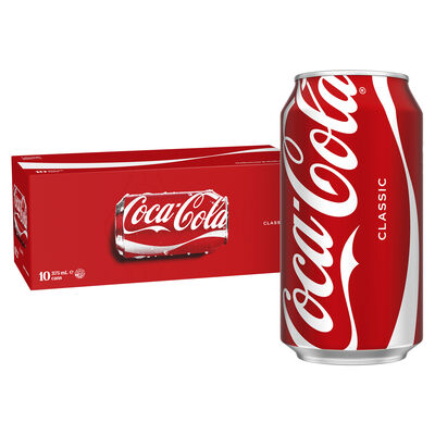 Coca Cola Classic 10 Pack Can 375mL Pack 10 | Liquorland