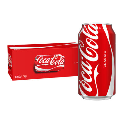 Coca Cola Classic 10 Pack Can 375mL Pack 10 | Liquorland
