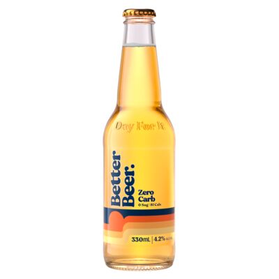 Better Beer Zero Carb Bottle 330mL Each | Liquorland