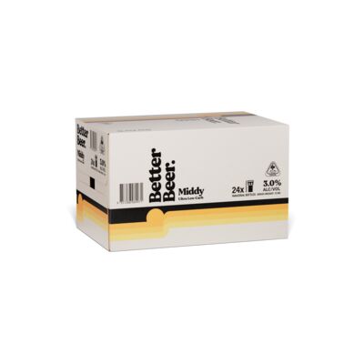 Better Beer Middy Bottle 330mL Carton 24 | Liquorland