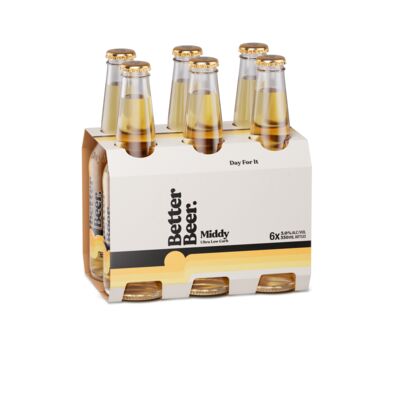 Better Beer Middy Bottle 330mL Pack 6 | Liquorland