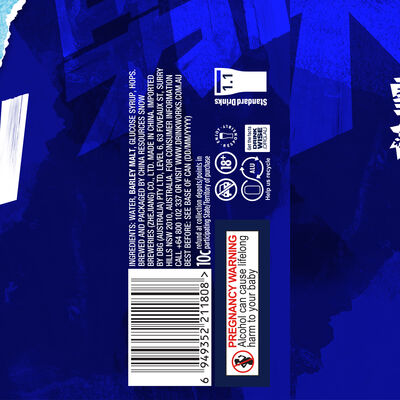 Snow Beer Can 330mL Each | Liquorland