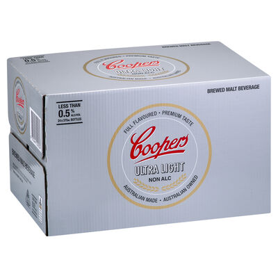 Coopers Birell Ultra Light Bottle 375mL Carton 24 | Liquorland