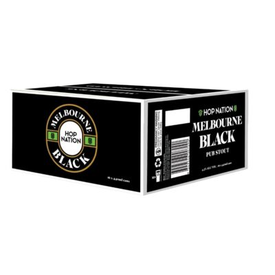 Hop Nation Melbourne Black Can 440mL Carton 16 | Liquorland