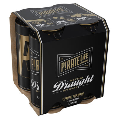 Pirate Life Nitro Stout Can 404mL Pack 4 | Liquorland