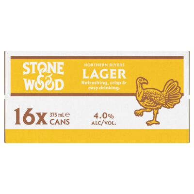 Stone Wood Northern Rivers Lager Can 375mL Carton 16 | Liquorland