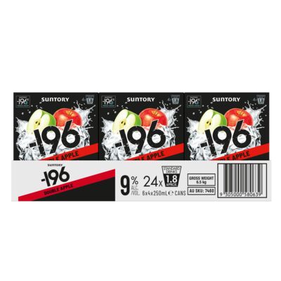  196 Double Apple 9 Can 250mL Carton 24 | Liquorland