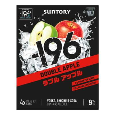  196 Double Apple 9 Can 250mL Pack 4 | Liquorland