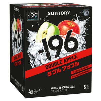  196 Double Apple 9 Can 250mL Pack 4 | Liquorland