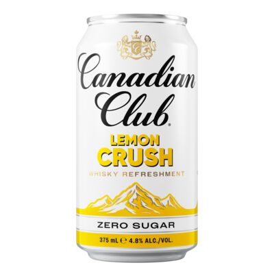 Canadian Club Lemon Crush Zero Sugar Can 375mL Each | Liquorland