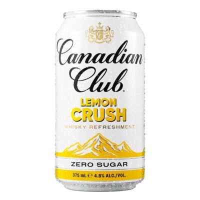 Canadian Club Lemon Crush Zero Sugar Can 375mL Each | Liquorland