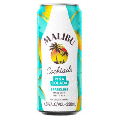 Malibu Cocktails Pina Colada Can 330mL Each | Liquorland
