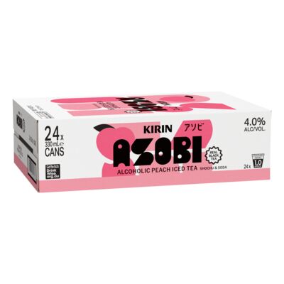 Kirin Asobi Peach Iced Tea Can 330mL Carton 24 | Liquorland