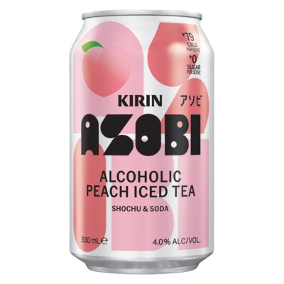 Kirin Asobi Peach Iced Tea Can 330mL Each | Liquorland