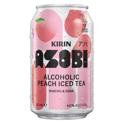 Kirin Asobi Peach Iced Tea Can 330mL Each | Liquorland