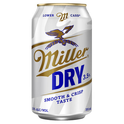 Miller Dry Mid Can 355mL Each | Liquorland