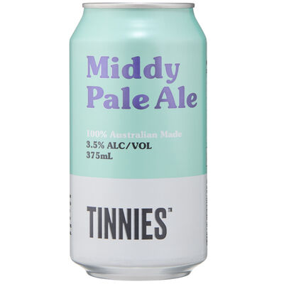 Tinnies Middy Pale Ale Can 375mL Each | Liquorland
