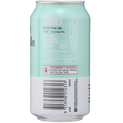 Tinnies Middy Pale Ale Can 375mL Each | Liquorland