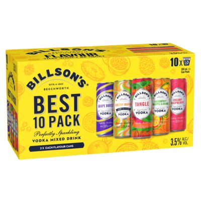 Billson S Vodka Best Of Can 355mL 10pk Pack 10 | Liquorland