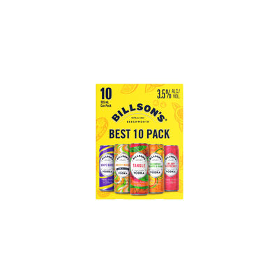 Billson S Vodka Best Of Can 355mL 10pk Pack 10 | Liquorland