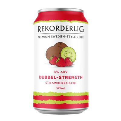 Rekorderlig Strawberry Kiwi Dubbel Can 375mL Each | Liquorland