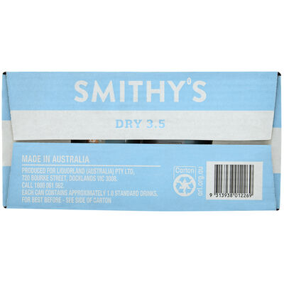 Smithy S Dry 3 5 Can 375mL Carton 24 | Liquorland