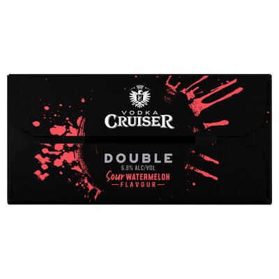 Vodka Cruiser Double Sour Watermelon Can 375mL Carton 24 | Liquorland